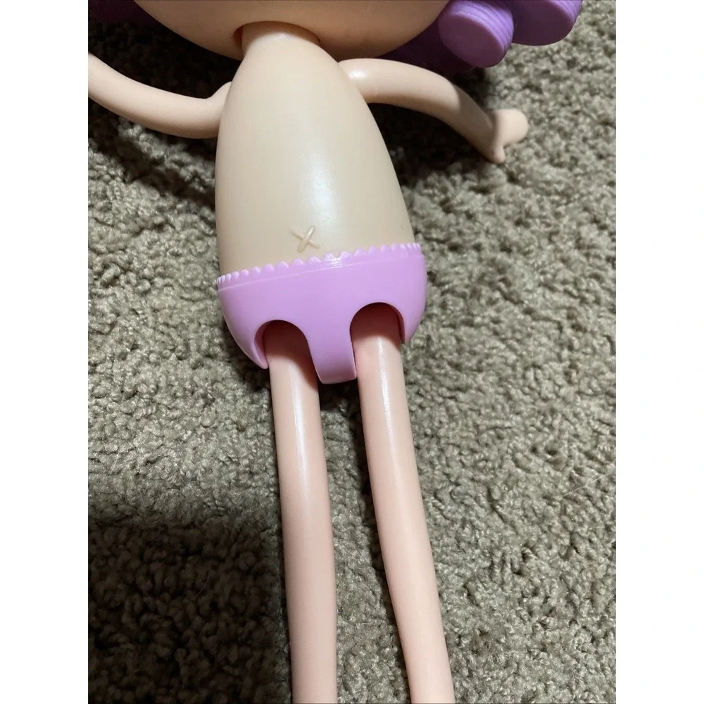 Lalaloopsy Doll Purple Hair Pink Bow Button Eyes 12 inch Large Figure MGA 01-03